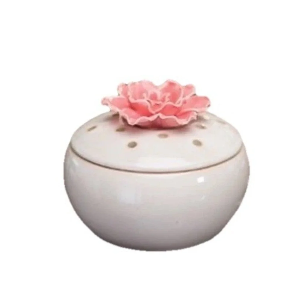 Scentsy In Bloom Element Warmer Retired Pink Flower Wax Warmer NIB